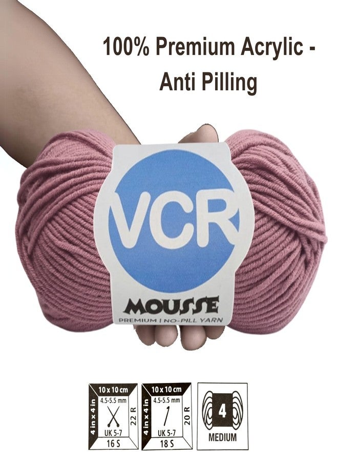 VCR 4ply Drooling Purple Yarn, 100 Grams Hank, 190 Meters Length, Acrylic Ball for Crochet and Knitting, Soft Crosia Threads, Pack of 1 Yarn, Suitable for DIY Crafts - Image 3